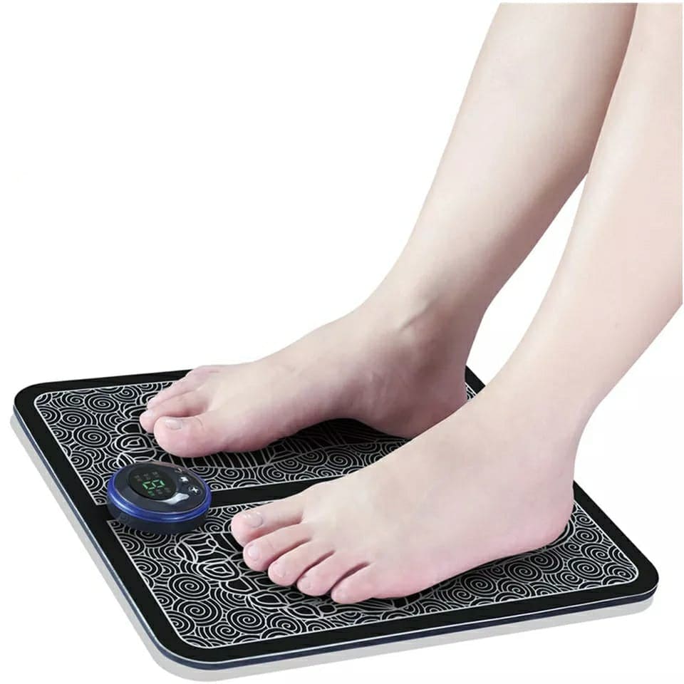 Electric EMS Foot Massager, Foldable Electric Foot Massage Mat, Acupressure Mat, Muscle Stimulation Foot Massager, Physiotherapy Foot Massager Pad, Leg Detox Spa Mat